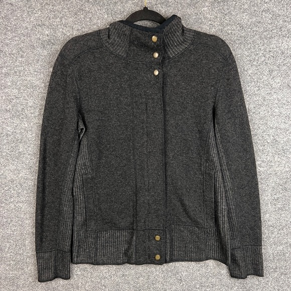 Title nine Sweaters - Title Nine Women Gray Button Front Mock Neck Sweater Jacket Cardigan Size‎ M